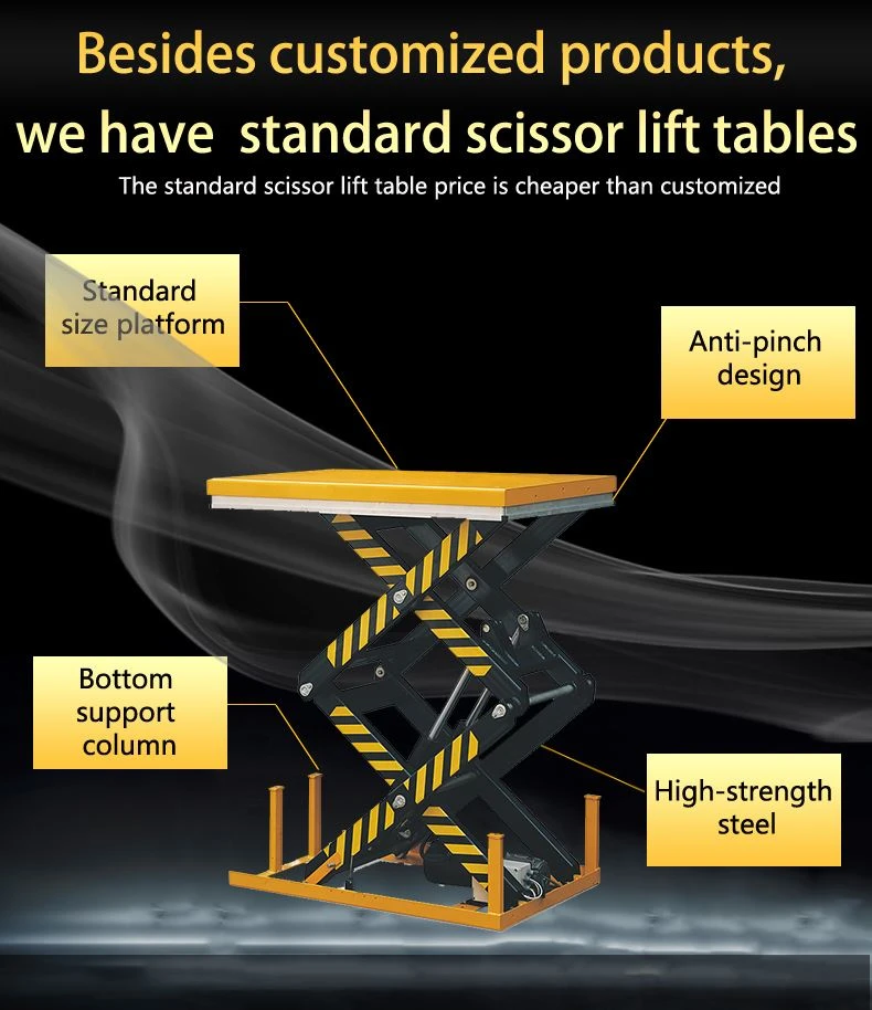 goods lift table goods lift table