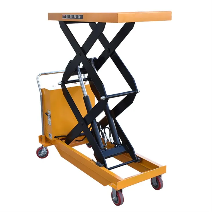 Rafhlöðuknúin skæri lyftivagn