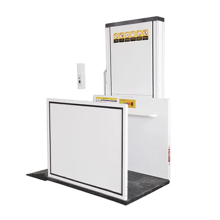 Lóðrétt pallalyfta fyrir hjólastól