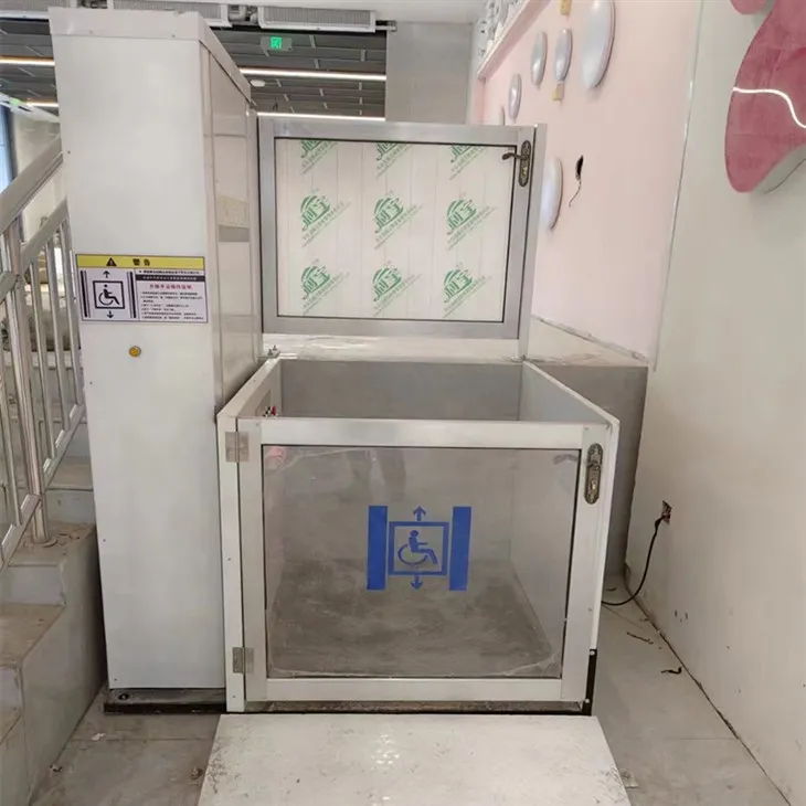 Lóðrétt pallur lyftur fyrir hjólastól